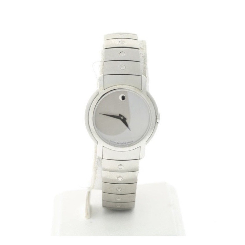 Ladies Movado 0605645 SL Stainless Steel Silver Dial Watch‎